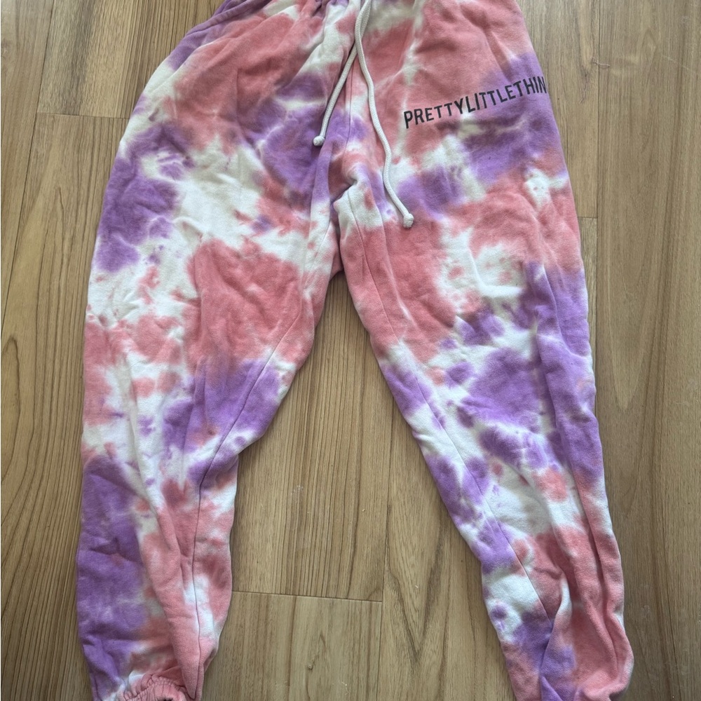 PrettyLittleThing  Tie-Dye Joggers in Pink and Purple